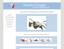 Tablet Screenshot of dandeliondesigns.com.au
